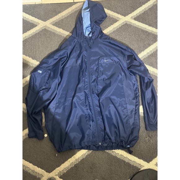 Nike Other - Vintage 90s -00s Nike Jacket Mens XL Blue Full Zip Windbreaker Jacket Y2K